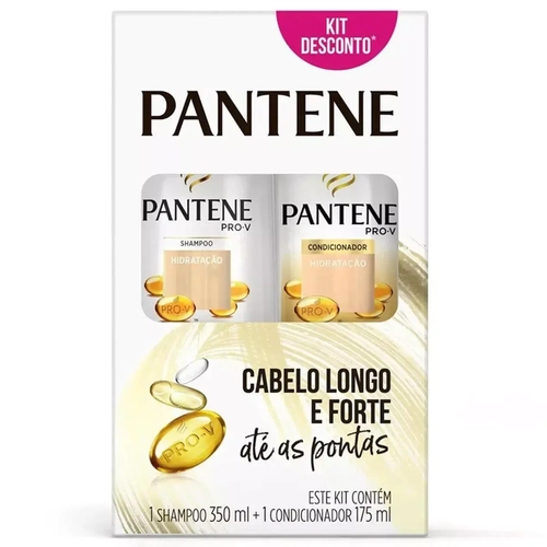 Kit Pantene Hidratação Shampoo 350ml + Condicionador 175ml