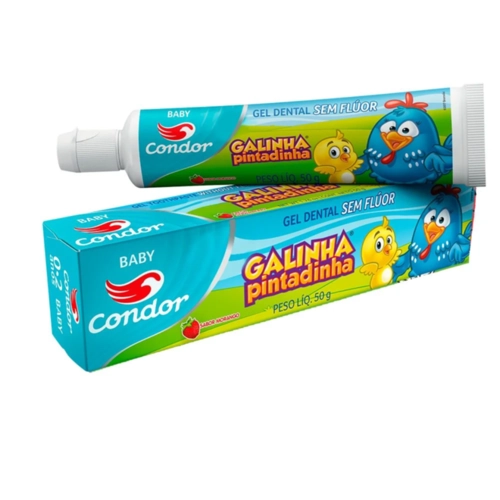 Gel Dental Condor Inf Morango 0 A 2 Anos 50G