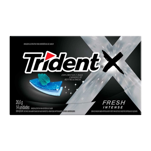 Chiclete Trident 14S X Fresh Intense