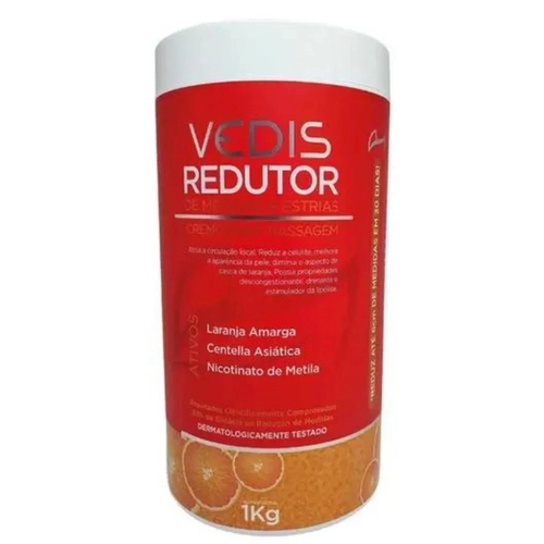 Creme Redutor De Medida Com Nicotinato Veddis 1Kg