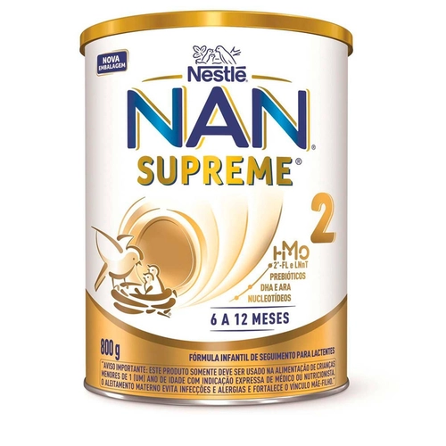 Formula Infantil Nan 2 Supreme 6 A 12 Meses 800G