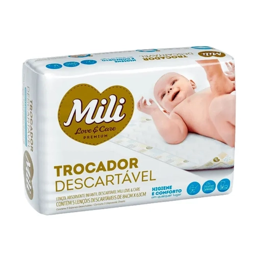 Lencol Mili Absorvente Infantil 5Un