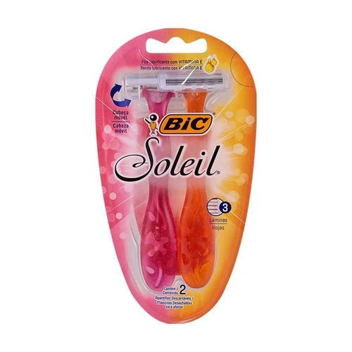 Aparelho de Depilação Bic Soleil Rosa/Laranja 2 Unidades