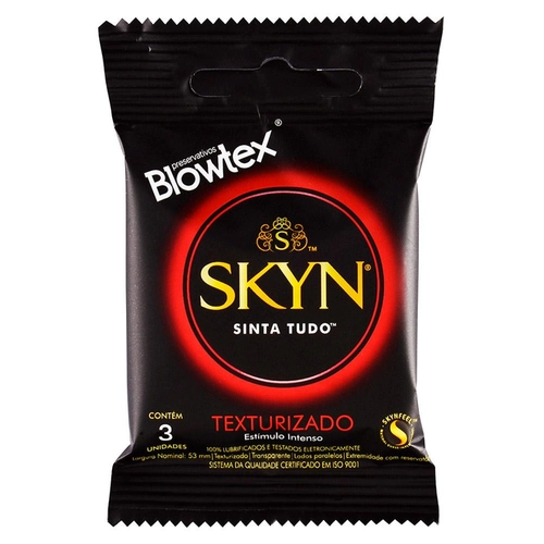 Preservativo Skyn Blowtex  Texturizado 3 Unidades