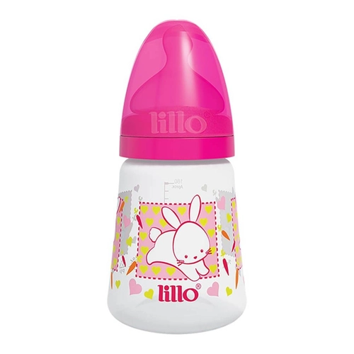 Mamadeira Lillo Design Fashion 0 a 6 meses Rosa 180ml