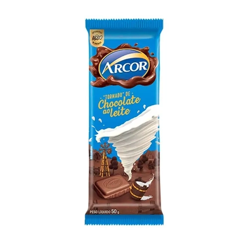 Chocolate Barra Arcor Ao Leite 50G