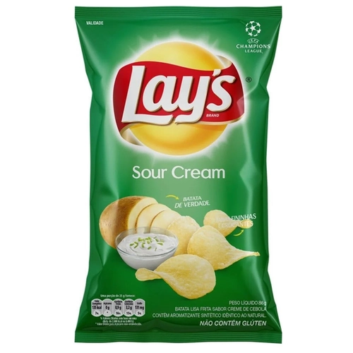 Chips Batata Lays Creme De Cebola 80G