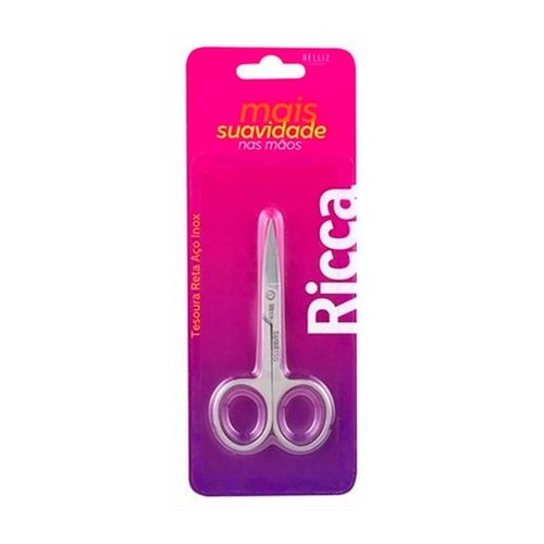 Tesoura Reta Aco Inox Ricca Ref :1675
