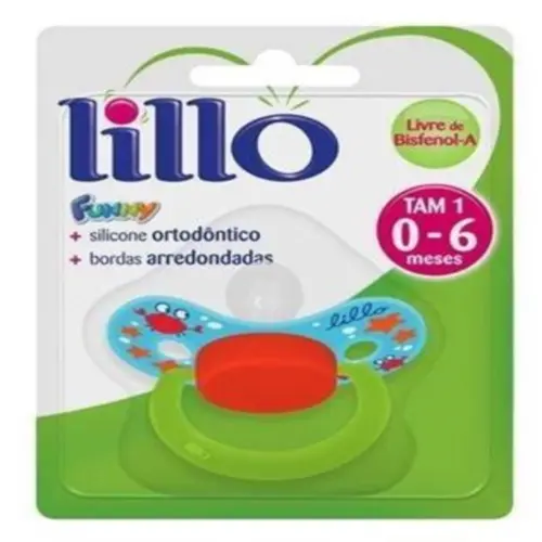 Chupeta Funny Lillo Anatômico Silic 0 a 6 meses Menino