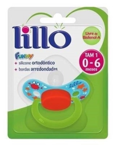 Chupeta Funny Lillo Anatômico Silic 0 a 6 meses Menino