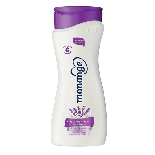 Loçao Hidratante Corporal Monange Hidratação Essencial Flor de Lavanda 400ml