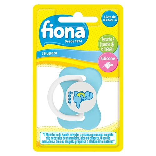 Chupeta Desenhos Fiona Anatômico 807720 6 meses+ Azul