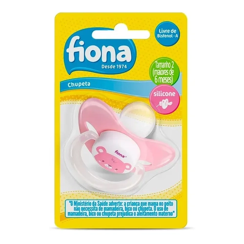 Chupeta Desenhos Fiona Anatômico 807730 6 meses+ Rosa