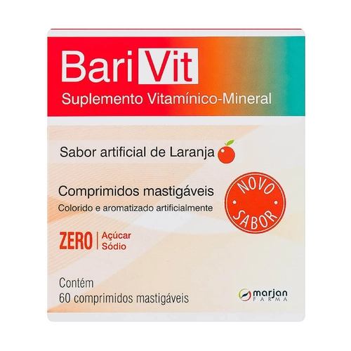 Barivit Sabor Laranja 60Cpr (Descontinuado)