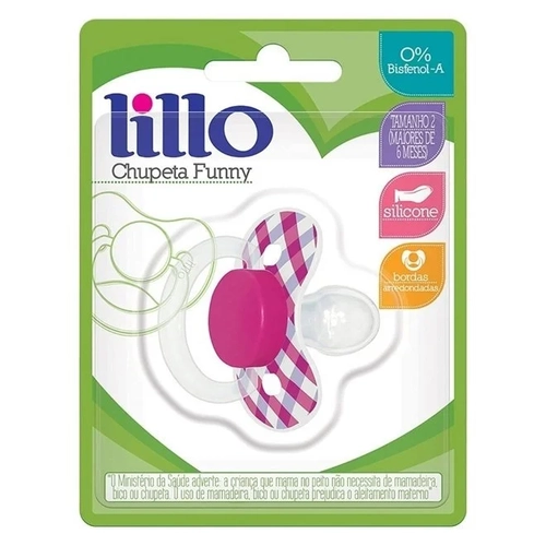 Chupeta Funny Lillo Anatômica Silicone 6 meses+ Menino