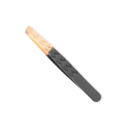 Pinça Ponta Diagonal Belliz Black e Gold Ref 1704