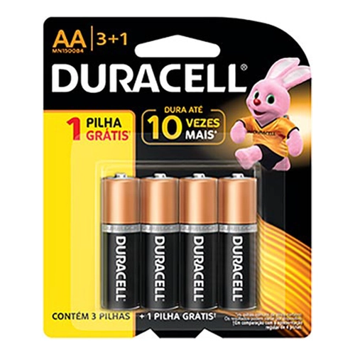 Pilha Duracell Aa Pequena Lv4Pg3
