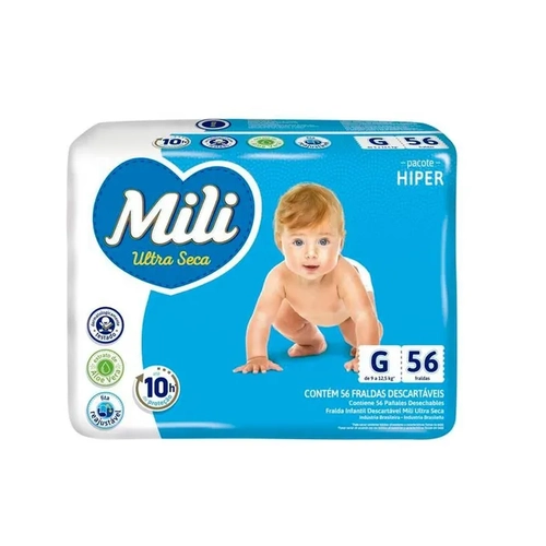 Fralda Mili Hiper G 56Un