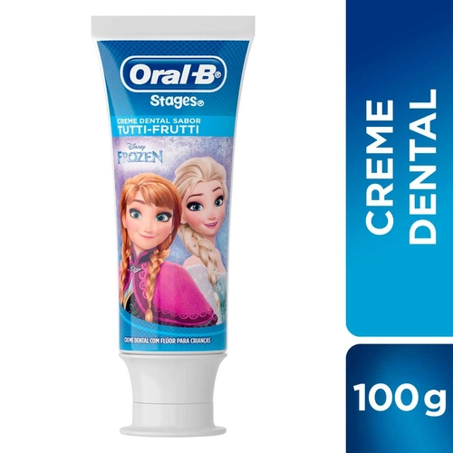 Creme Dental Oral-B Infantil Stages Frozen/Homem Aranha 100G