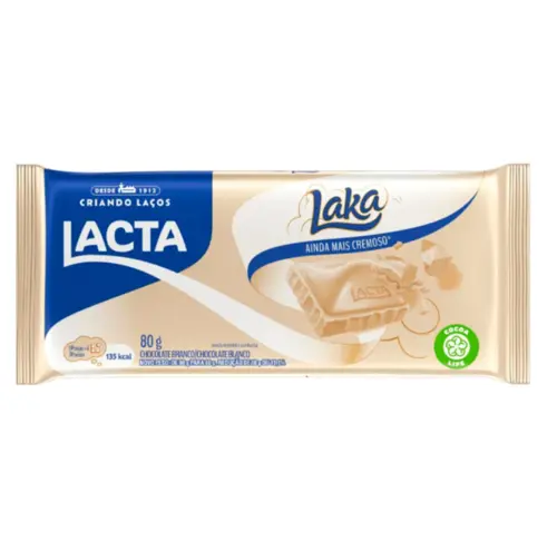Chocolate Barra Lacta Laka 80g