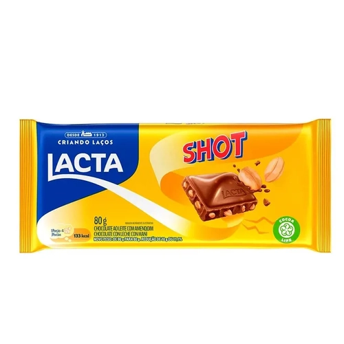 Chocolate Barra Lacta Shot 80/90G