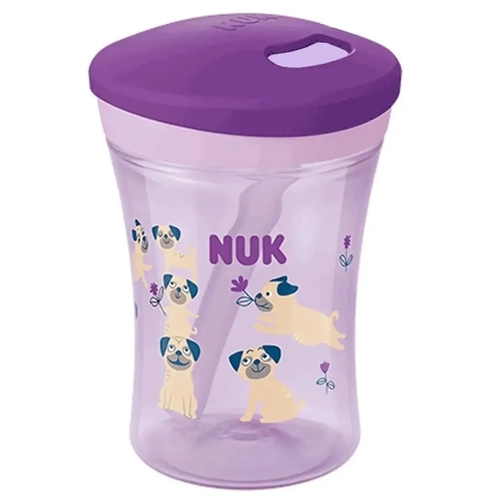 Copo Action Nuk Com Canudo 7634 Girl 230Ml