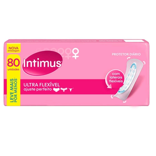 Protetor Diário Intimus Ultra Flexivel 80 Unidades