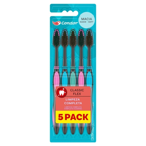 Escova Dental Condor Classic Flex Macia 5Un