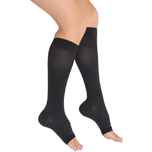 Meia Venosan Supportline Soft Panturrilha 18-22Mmhg X-G Unissex Pé Fechado Preto