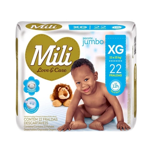 Fralda Mili Love Care Xg 22Un