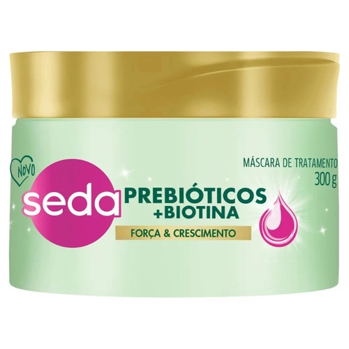 Máscara De Tratamento Seda Prebióticos + Biotina Força e Crescimento 300G