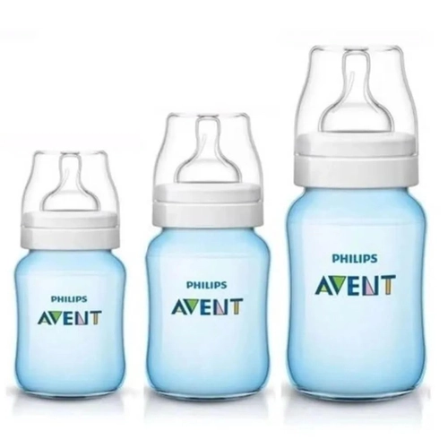 Kit Mamadeira Philips Avent Azul 125Ml, 260Ml E 330Ml
