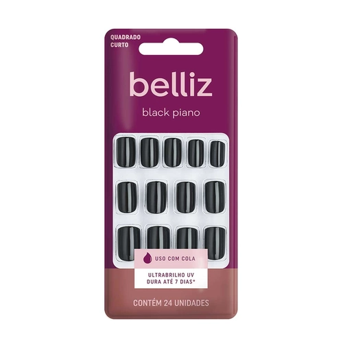 Unhas Postiças Belliz Black Ref 1866