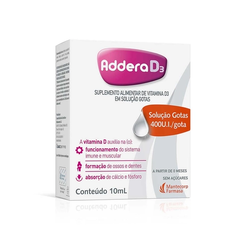 Addera D3 400Ui/Gotas 10Ml