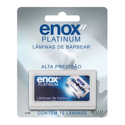 Lâminas de Barbear Enox Ref 1749 10 Unidades