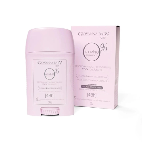 Desodorante Stick Sem Aluminio Classic Giovanna Baby 50G