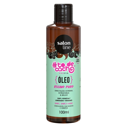 Óleo De Umectação Ricino Puro Todecacho Salon Line 100Ml