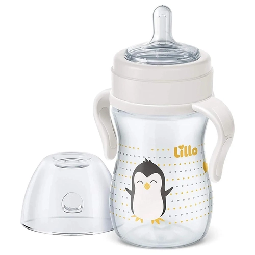 Mamadeira Lillo Super Evolution Primeiros Passos Com Alça 0 a 6 meses Neutra 240ml