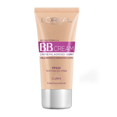 BB Cream Creme Milagroso 5 em 1 Loréal Base Clara 30ml