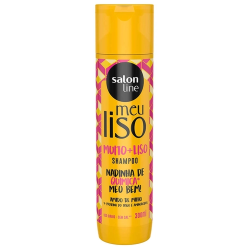 Shampoo Meu Liso Amido Milho Muito +Liso Salon Line 300Ml
