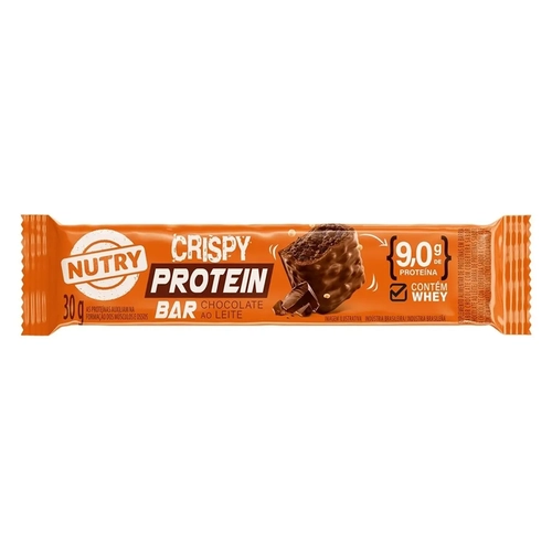 Barra De Proteína Nutry Crispy Chocolate Ao Leite 30G