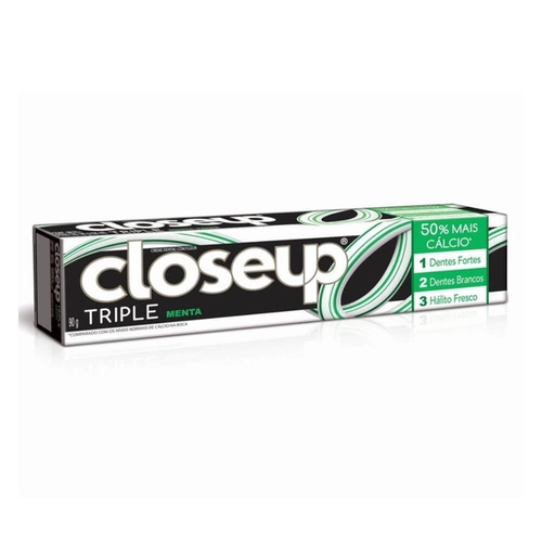 Creme Dental Closeup Triple Menta Verde 70G