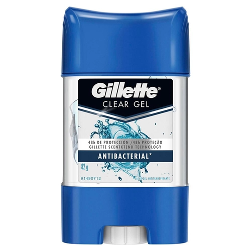Desodorante Gel Gillette Clear Antibacterial 82G