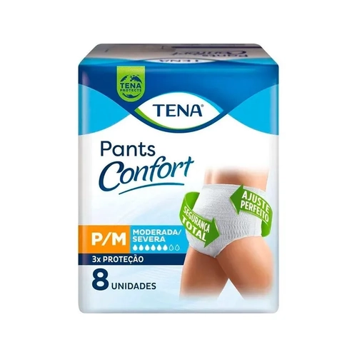 Fralda Tena Pants Confort P/M 8Un