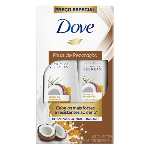Kit Dove Ritual Reparação Shampoo 350ml + Condicionador 175ml