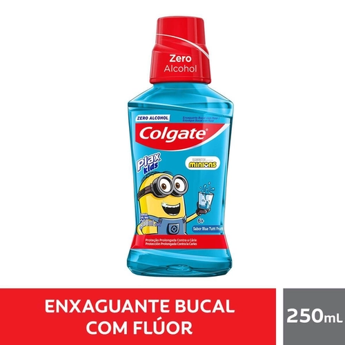 Enxaguante Bucal Infantil Colgate Plax Kids Minions 250ml