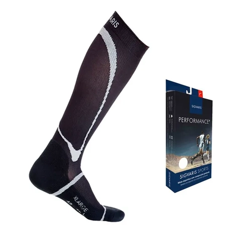 Meia Sigvaris Performance Panturrilha G1 20/30 Pé Fechado Preta