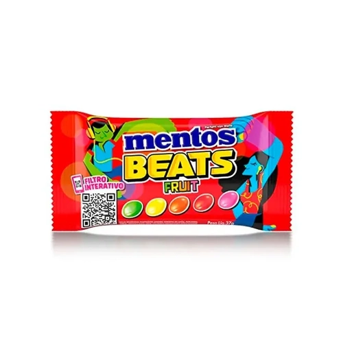 Bala Mentos Beats Fruit 45G