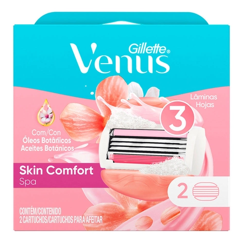 Carga Para Aparelho de Depilar Gillette Venus Skin Comfort Spa 2 Unidades
