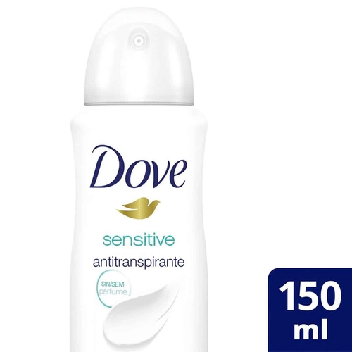Desodorante Aerosol Dove Sensitive Sem Perfume 150ml